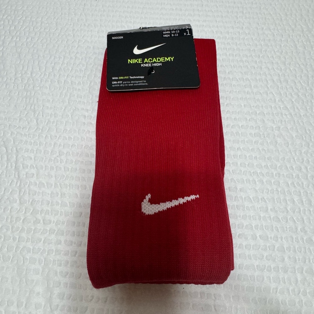 Nike Academy Red Knee High Socks